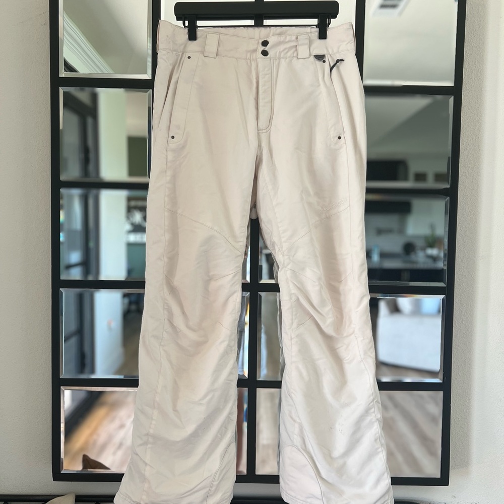 Columbia white snowboard/ski pants